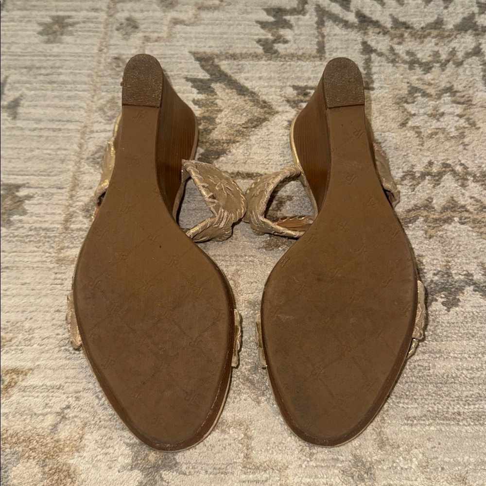 Jack Rogers Metallic Gold Luccia Sandals - Picture 9 of 9